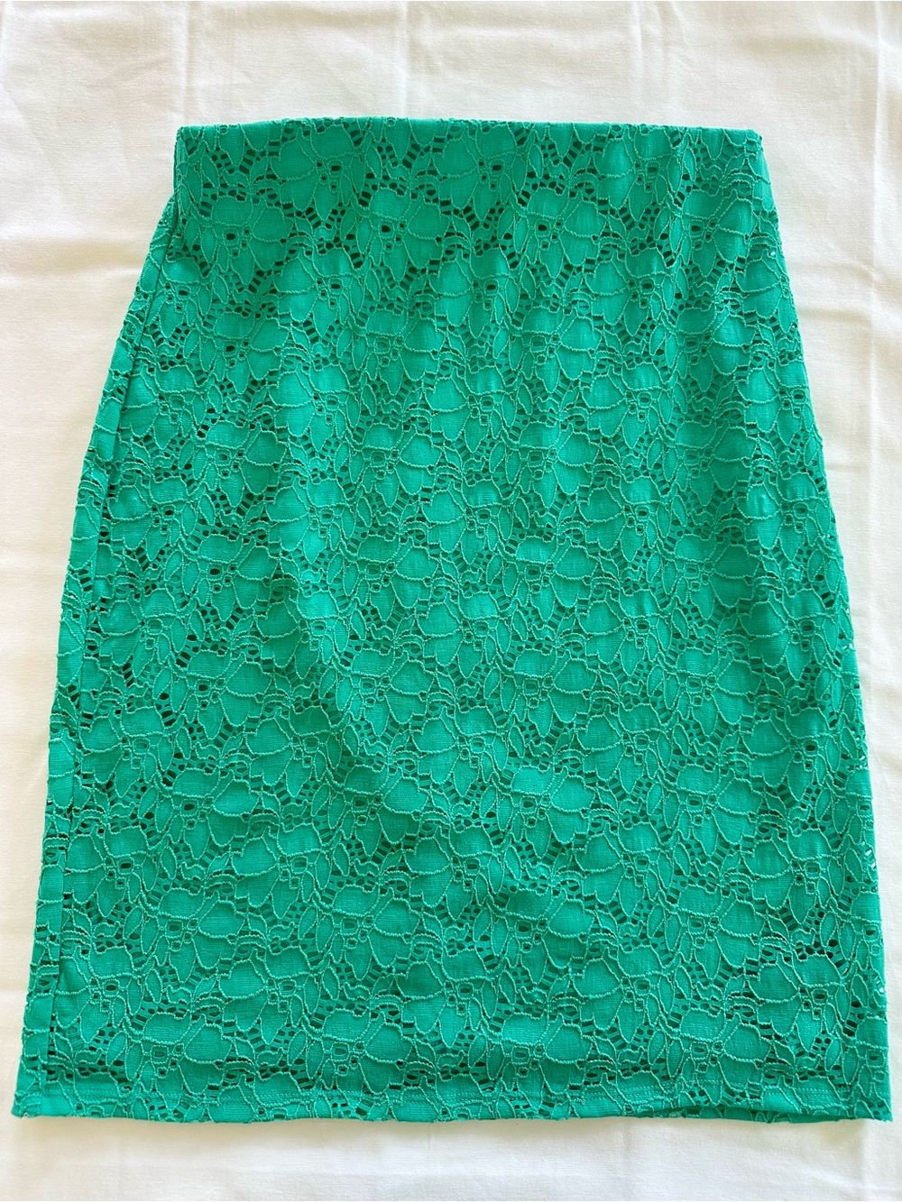 Alfani Lace Overlay Green Skirt Size 4